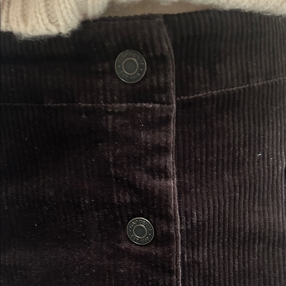 GAP Dark Brown Corduroy A-Line Skirt Women’s size 6 Tall - Picture 2 of 7